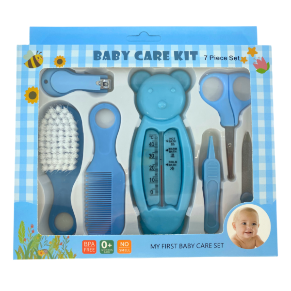 Kit 7 Higiene Cuidado Bebê  Rebourn Recém Nascido Essencial 7 Peças Cuidados