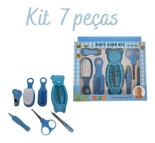 Kit 7 Higiene Cuidado Bebê  Rebourn Recém Nascido Essencial 7 Peças Cuidados - Imagem 3